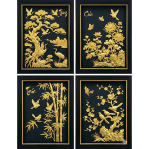 Tranh phong thuỷ mạ vàng