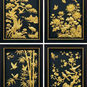 Tranh phong thuỷ mạ vàng